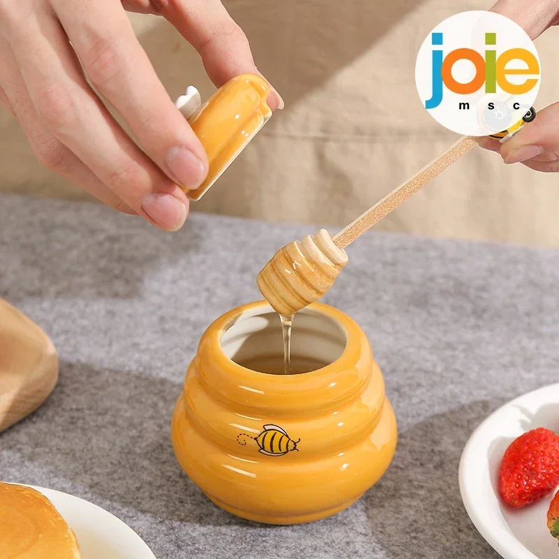 Joie 150ml Ceramic Honey Jar with Lid & Dipper