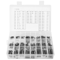 Stainless Steel Spring Tension Pins Set M1.5 M2 M2.5 M3 M4 M5 M6 M8 with Box Spring Pin M2 Spring Pin Set Spring Pin M4