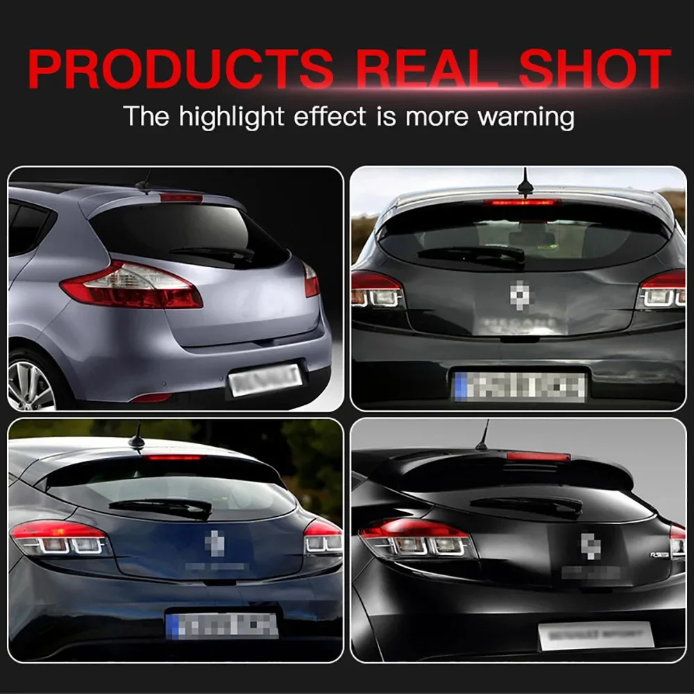 1 × لرينو ميجان MK2 Estate 2003-2008 LED سيارة الخلفية وقف الذيل مصباح ضوء الفرامل 8200175538 عالية المستوى الثالث إكسسوارات مضيئة #6
