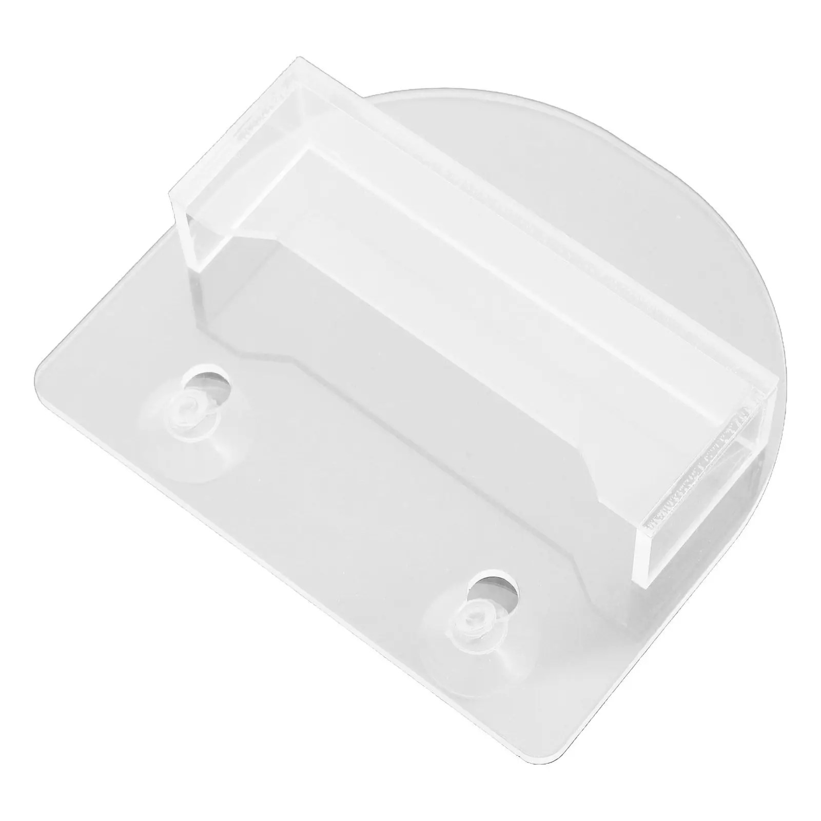 Clear Acrylic Business Card Holder Wall Mount with Suction Cup – No-Drill Office Display Stand for Cards, Flyers, Brochures