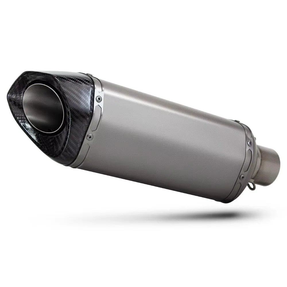 

Модифицированный титановый карбоновый универсальный глушитель Akra 60 мм для TMAX560 R1200RS RS660 S1000XR CBR650R ADV750 ZX6R 800X