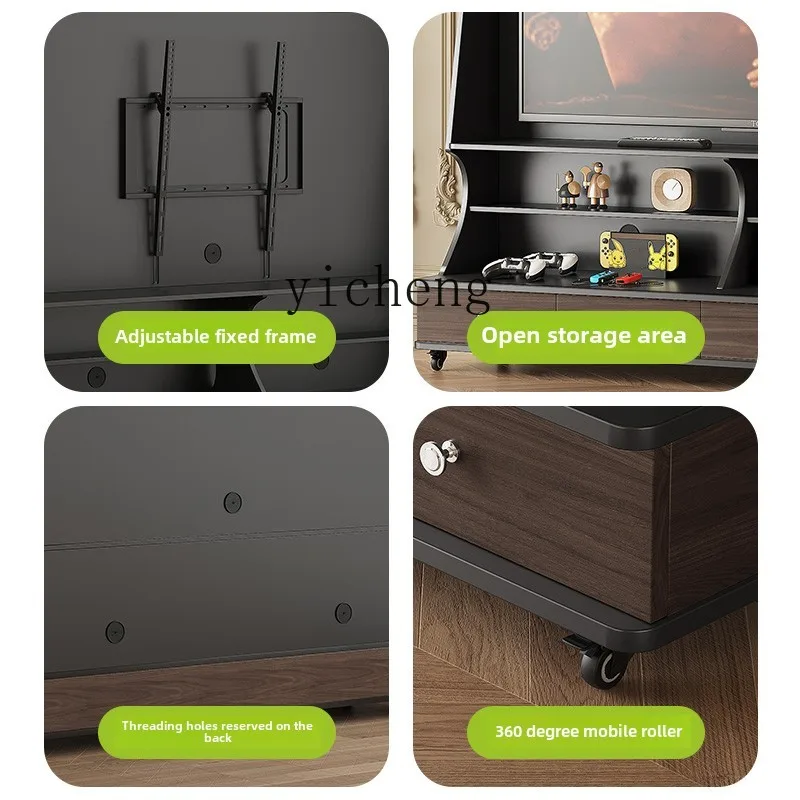 Zz retro removable TV cabinet living room storage storage cabinet integrated bedroom high new