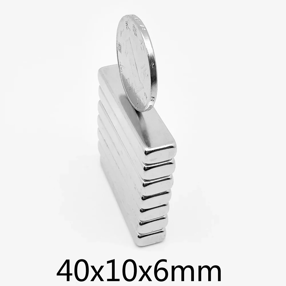 40x10x6 mm Powerful  Magnet 40x10x6 Block Search Magnets 40*10*6mm For Home Refrigerators, Offices DIY