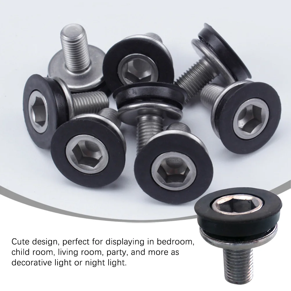 

Waterproof Screw M8 Thread for Square Crankset Silver Plated Steel Hex Socket Head Anti-Drop Glue Long Life Bike Crank Screws