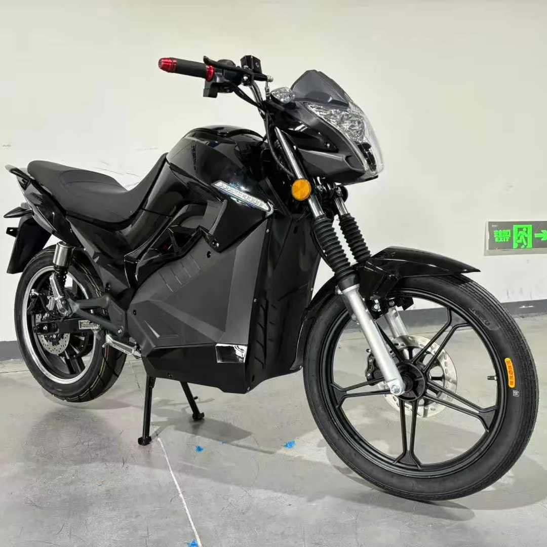 Calico Brand Electric Motorcycle with A Speed of 180km/h, Using Inverted Shock Absorption Central Motor and Wheel Hub Motor