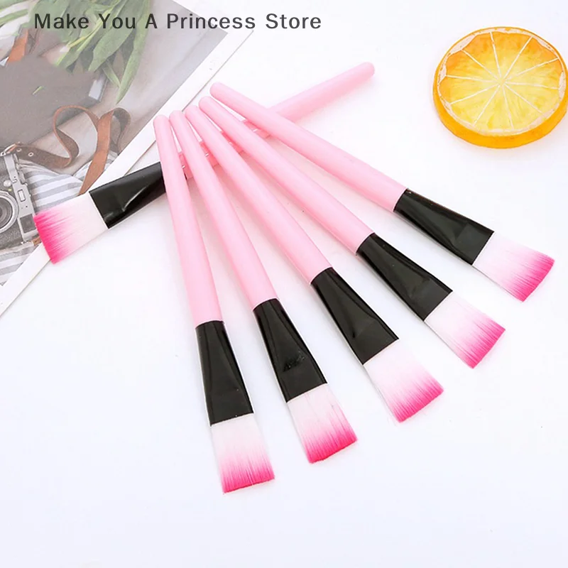 10 Uds. Pincel para máscara Facial, pinceles de maquillaje, ojos, cara, cuidado de la piel, aplicador de máscaras, cosméticos, herramientas de cepillo para máscara, mango rosa