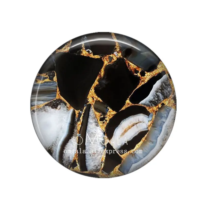 Beauty Imitation Marble Texture Patterns 12mm/16mm/18mm/20mm/25mm Round photo glass cabochon demo flat back Making findings