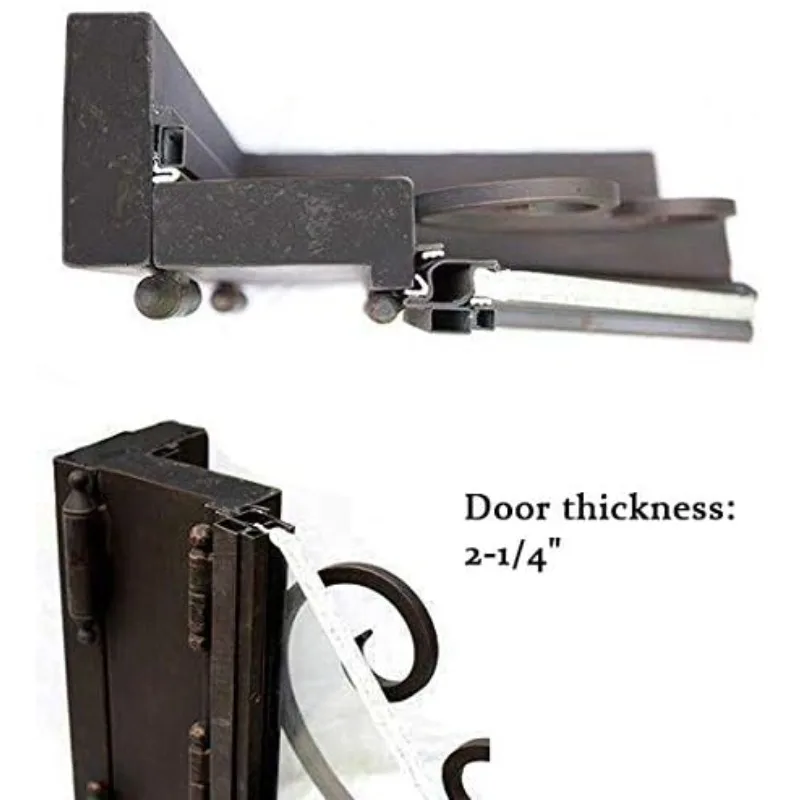 باب حديدي زجاجي من Rainstorm، باب مدخل آمن مربع للدخول الأمامي والباب الخلفي للطابق السفلي ID03 (30X30X80، اليد اليمنى في أرجوحة)