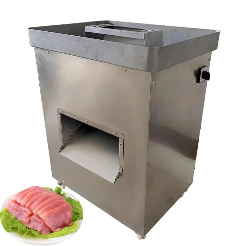 for Commercial automatic electric chicken breast fresh pork beef fresh meat slicing and shredding dicing meat cutting machine