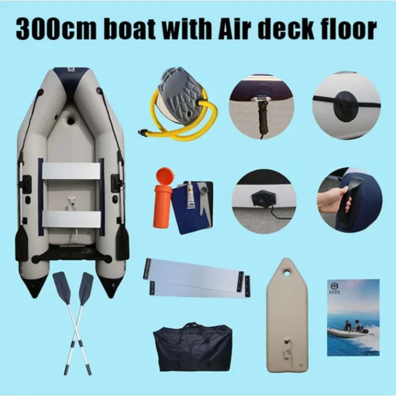 CE Certified PVC Material Rigid Inflatable Fishing Boat for Surfing and Other Outdoor Activities