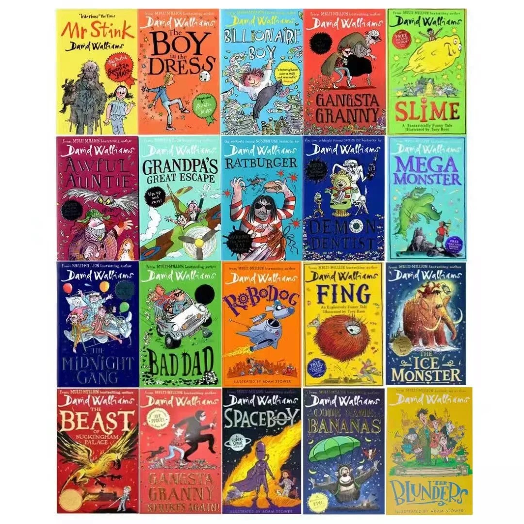 

20 Books/Set David Walliams Children's English Story Book Paperback