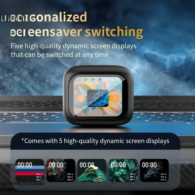 سماعات لينوفو الجديدة بشاشة لمس كاملة ANC بلوتوث 5.4 سماعات إلغاء الضوضاء HiFi سماعات أذن ستيريو لاسلكية داخل الأذن ENC