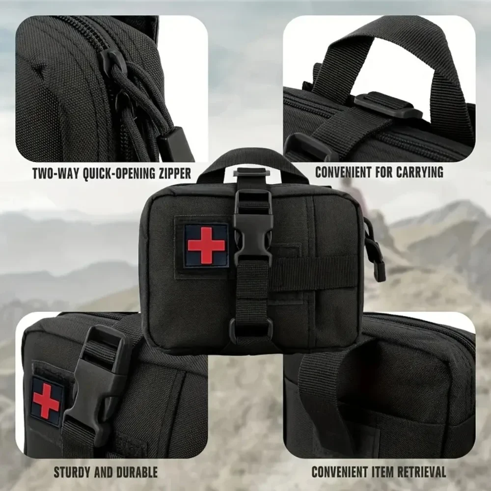 First Aid Bag Upgrade Tactical EMT Pouch Rip Away Molle Medical Bag IFAK Tear-Away Travel Outdoor Hiking Mergency Survival Kit