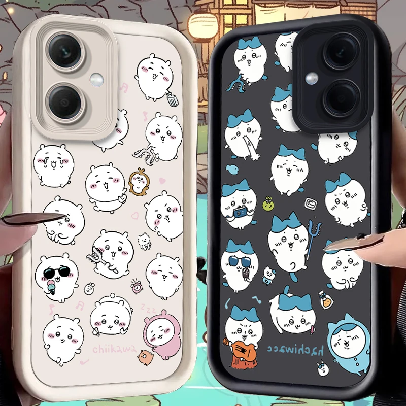 

C-Chiikawas Case for Xiaomi Redmi Note 14 13 12 Turbo 11S 4G 11 10 Pro Plus 9 14C 13C 12C 9C A2 A1 Liquid Silicone Cover Funda