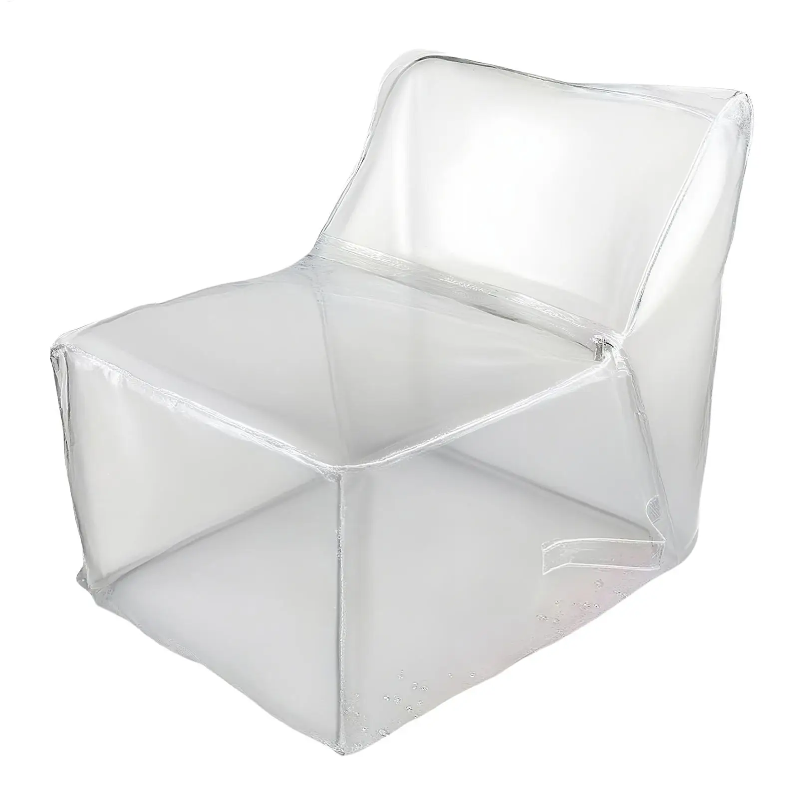 Clear Stuffed Animal Bean Bag Chair Cover Reusable Plush Toy Organizer Beanbag for Adults Toddler Room Decor Relaxing Couch