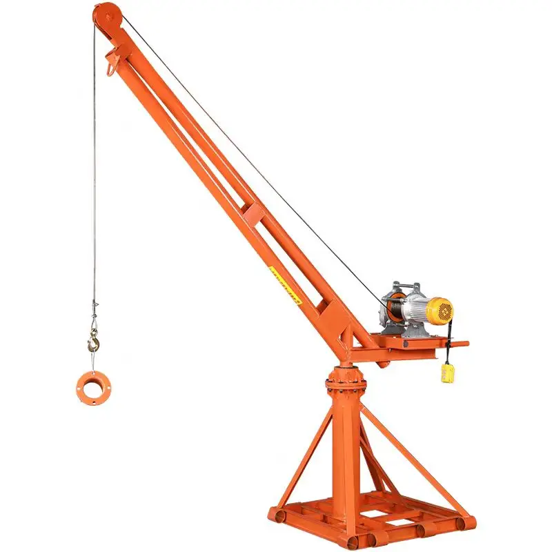 

Durable Truck Mounted Crane Electric Clutch Small Lifting Hoist Mini Portable Electric Lifting Arm Crane