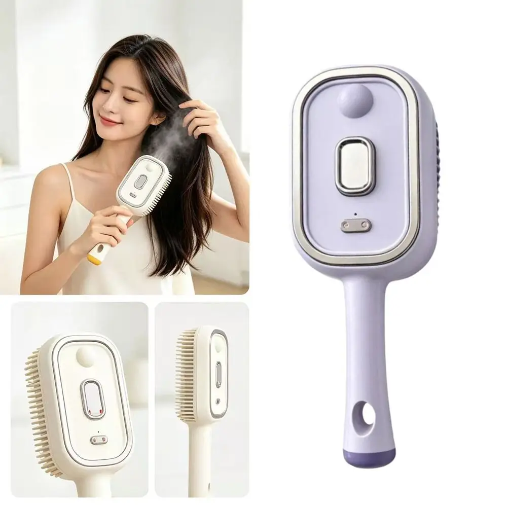 Durable Electric Hair Care Spray Massage Comb Anti-static Self-cleaning Hairbrush Scalp Massager Gifts