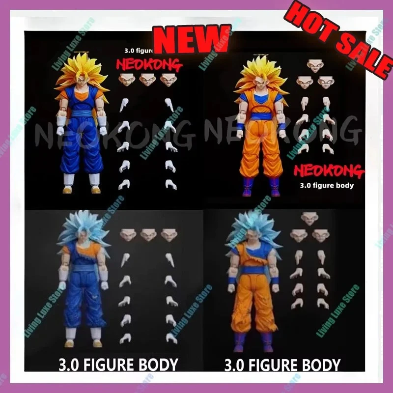 

2025 Новый Neokong Studio Dragon Ball Фигурка 3.0 Body Vegeto Goku Ssj3 SHF Vegito Super Saiyan 3 Аниме Фигурка Игрушечная Модель