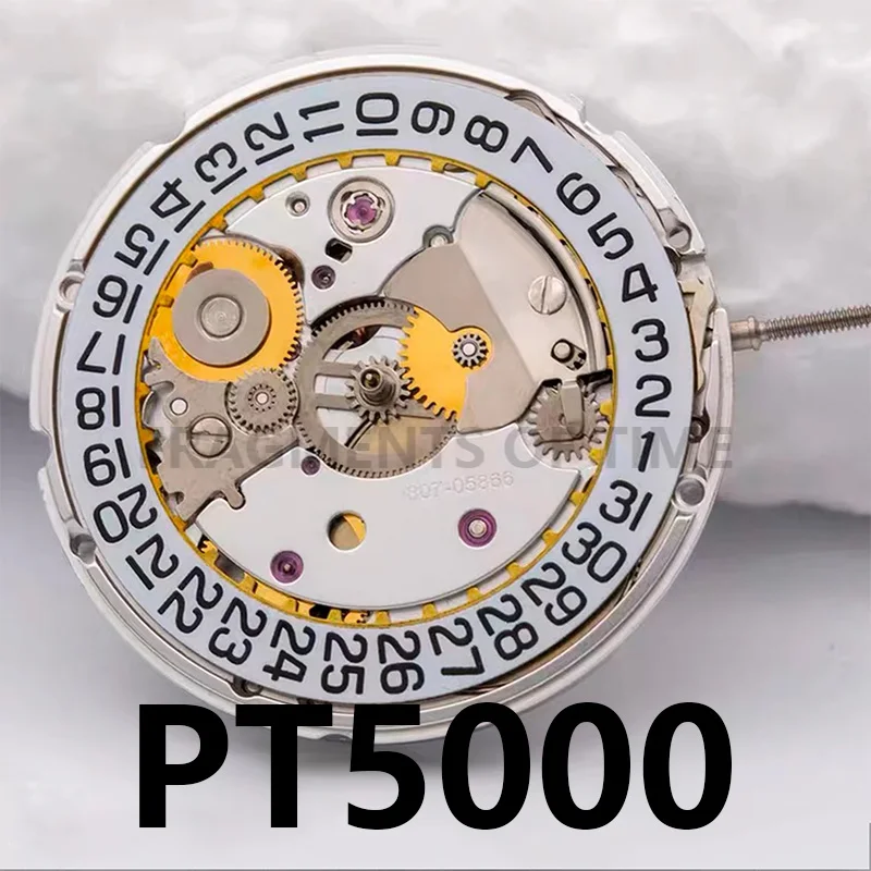 watch Mechanical Movement With DT28800 / Hour Frequency Watch Parts White DialPT5000 Automatic Mechanical