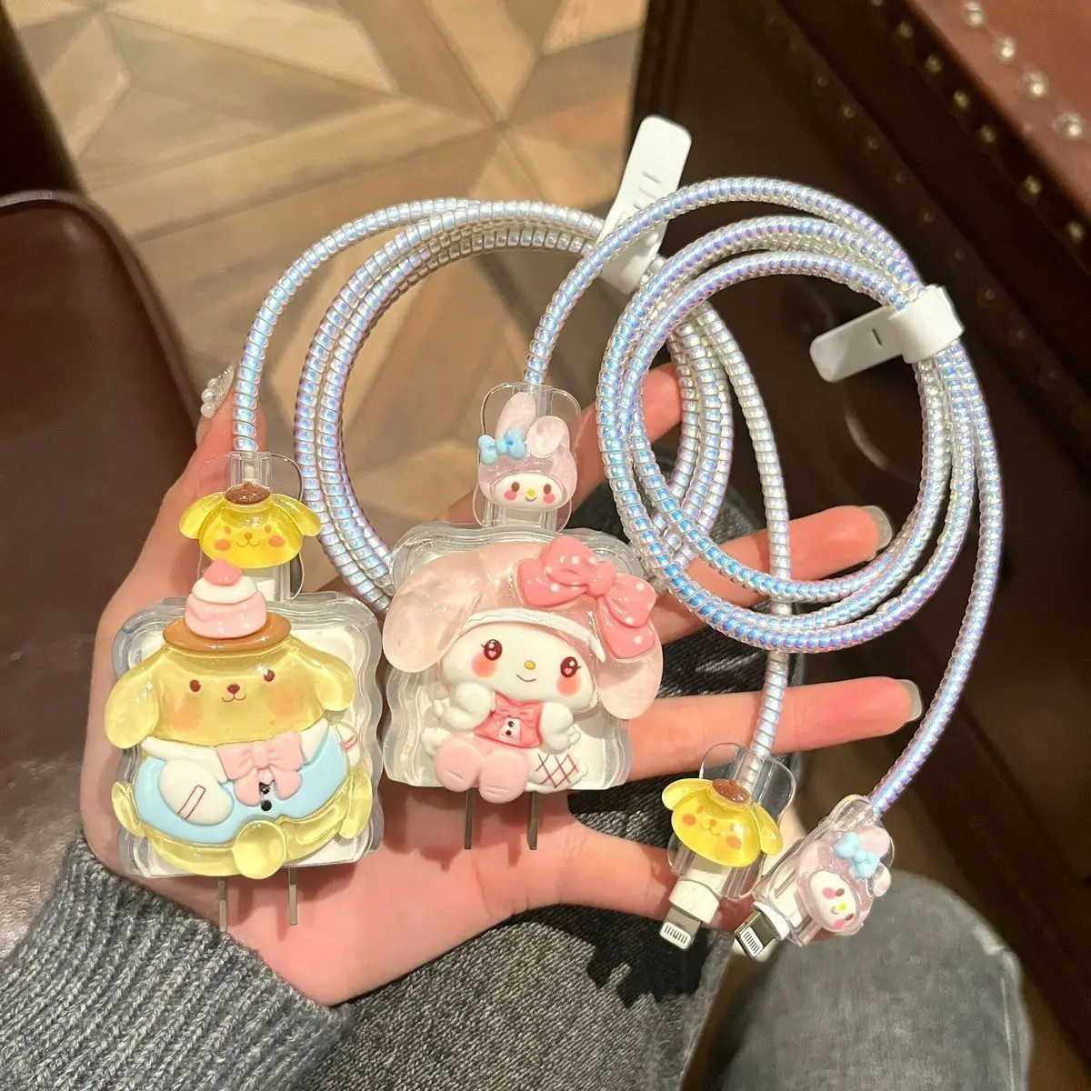 

Cute 3D Cartoon Cover Case for Apple 18W 20W Fast Charging Data Cable Silicone Protective Accessories for iPhone 15 16 Pro Max