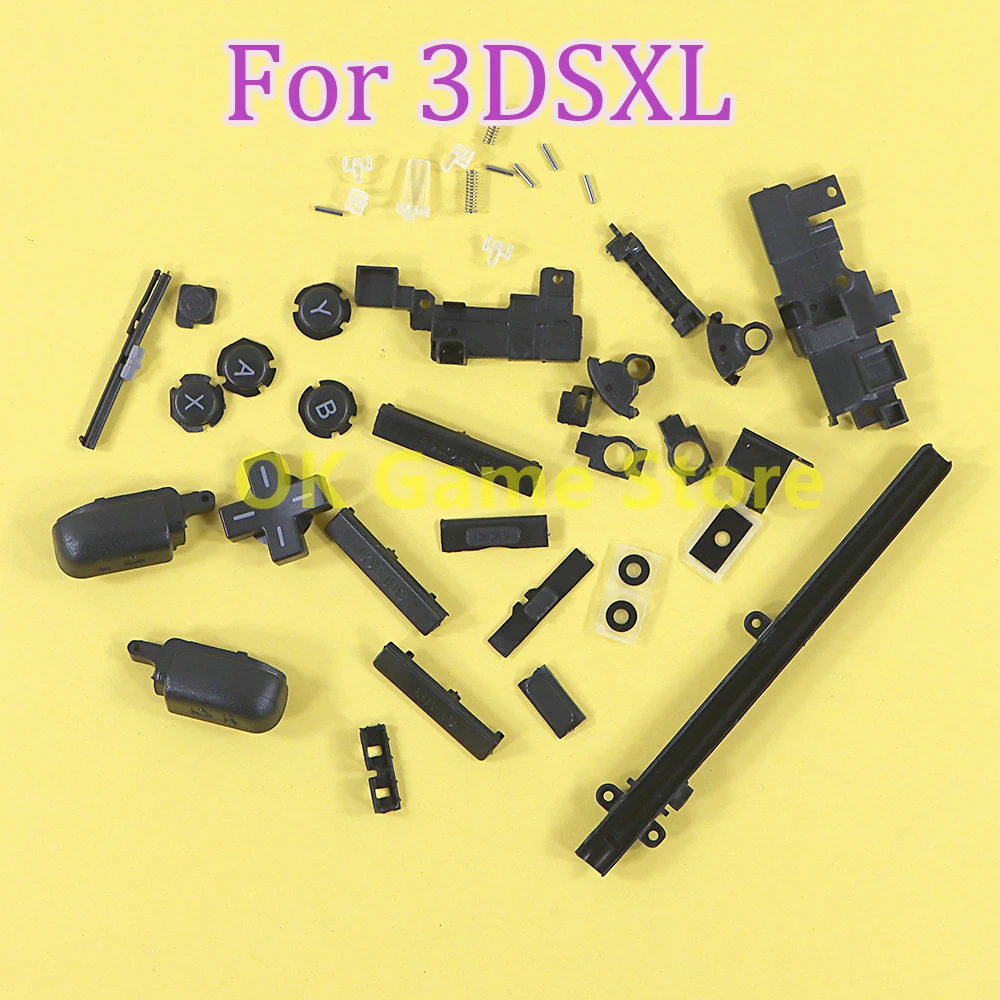 

5Sets Black R & L Button Parts D Pad ABXY For Nintendo 3DS XL LL Full Buttons Set For 3DSXL 3DSLL Replacement Game Console