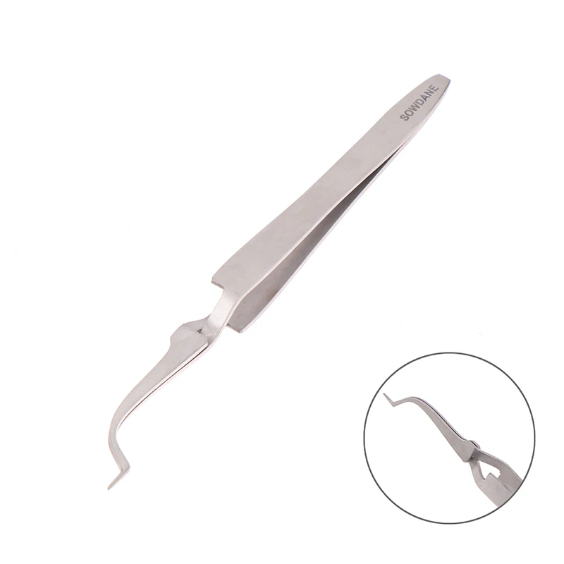 1PC Dental Orthodontic Posterior Buccal Tube Bonding Tweezer Brace Holder Ortho Bracket Placer Stainless Steel Dental Tool