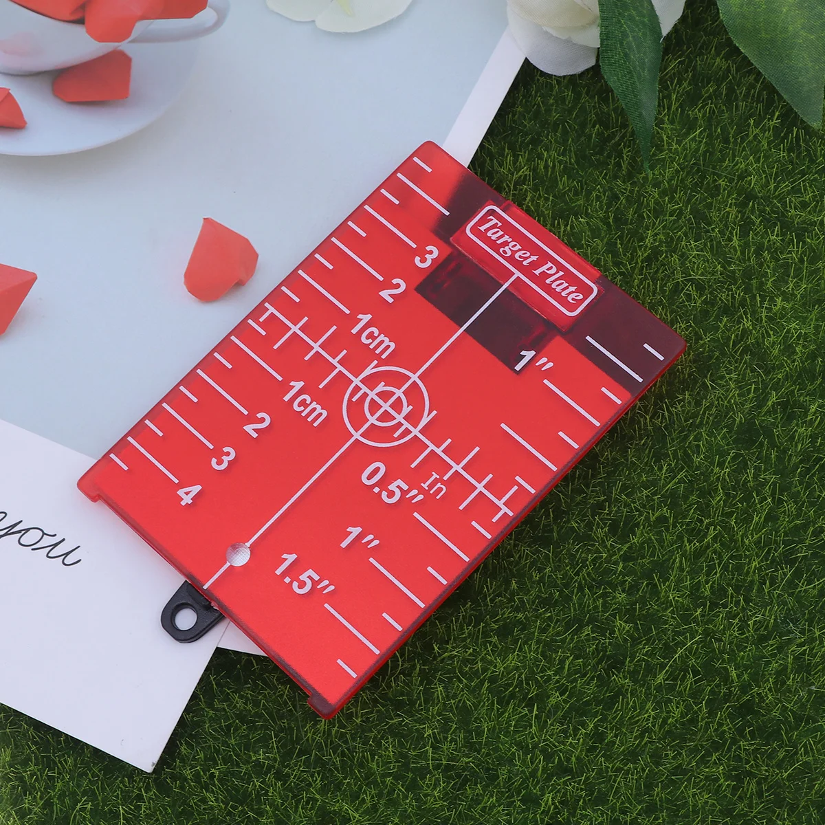 

Laser Level Tool Magnetic Card For Measurement Metric Imperial Scale Lightweight Durable Board