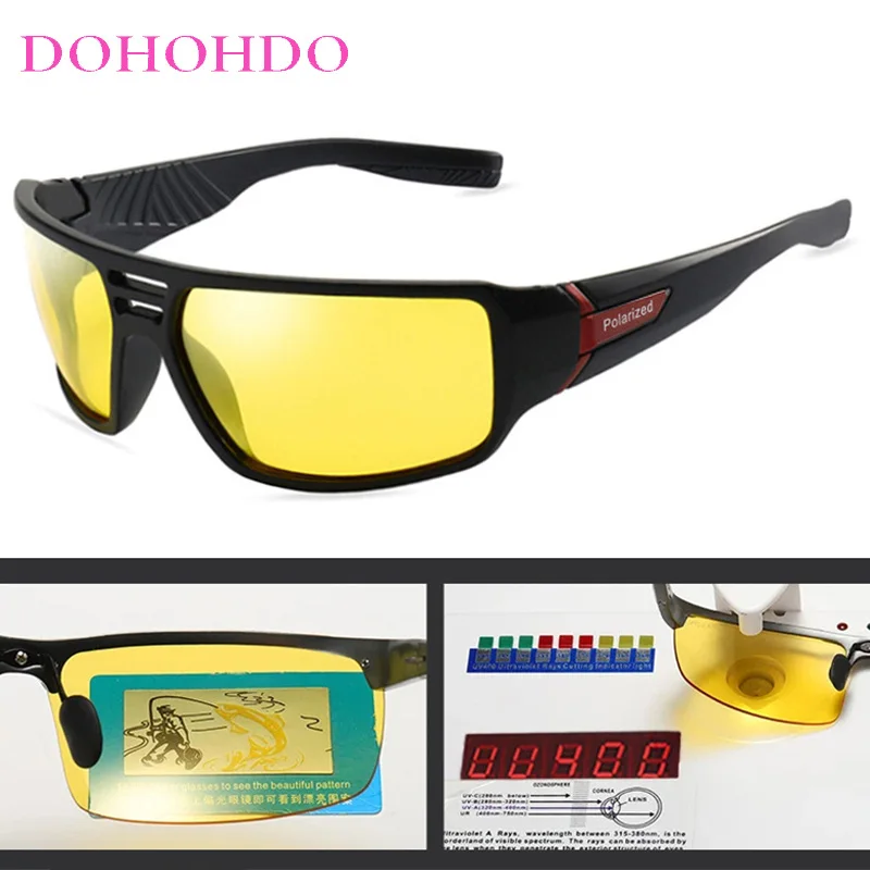 

2026 Vintage Brand Designer Polarized Sunglasses Men UV400 Night Vision Driving Sun Glasses Women Anti-Glare Goggles Unisex Очки