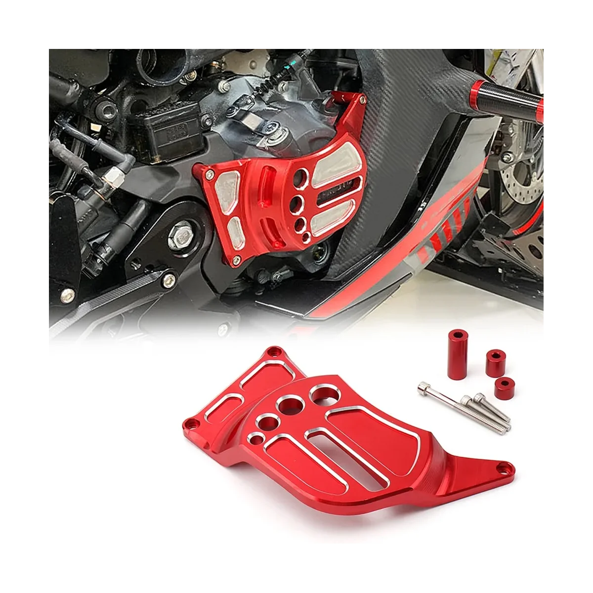 Motorcycles Engine Cylinder Cover Head Protection Cover Guards for CFMOTO 450 SR 450SR 450Sr 2022 2023(Black) image 3