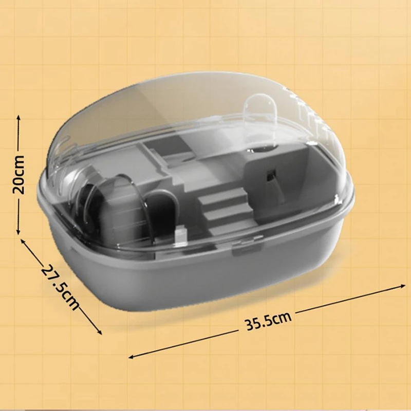 Hamster Cage Running Roller Skating Toy Transparent Castle Suitable Mice Hamster Guinea Pig Small Animals Accessories B-A27R