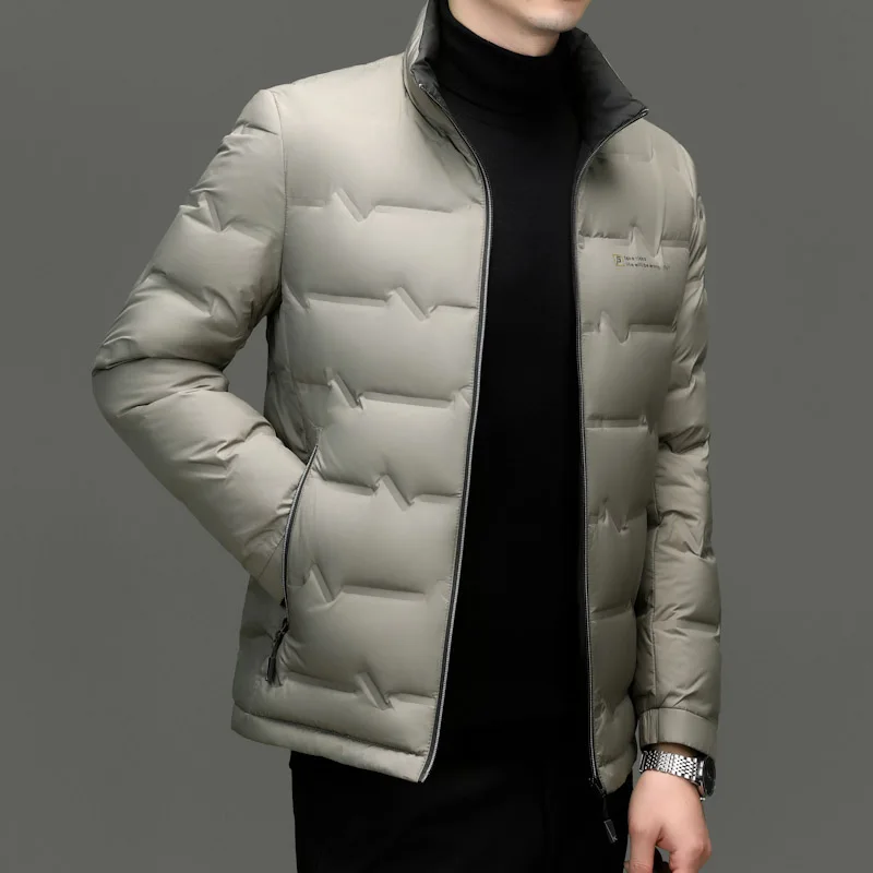 Men's Lightweight Winter Down Jacket 2024 New Style Warm Business High Quality Thick Warm Casual Jackets