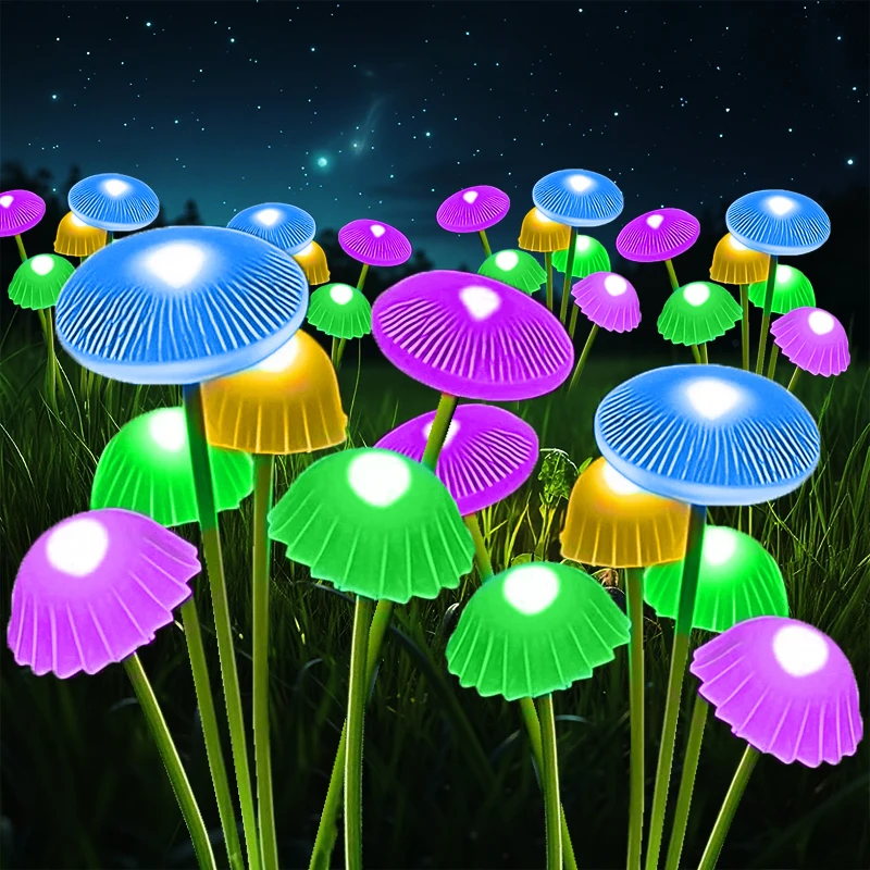 

Солнечные светодиодные качающиеся светлячки, уличные водонепроницаемые садовые медузы, декор, солнечная лампа для газона для патио, балкона, уличной дорожки