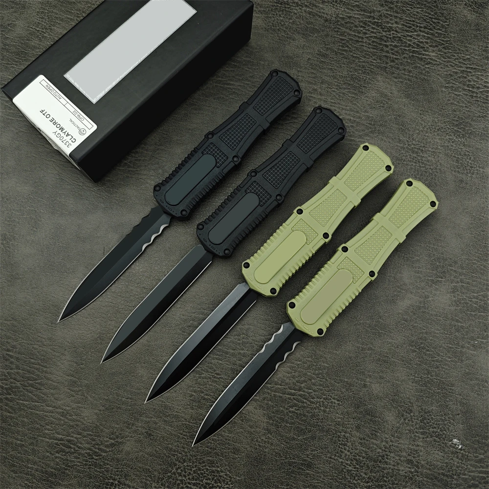 

AU TO BM 3370 Auxiliary Quick Open EDC Knife 440C Steel Blade Nylon Fiber Handle Jungle Knife Self Defense Tactical Multi Tool