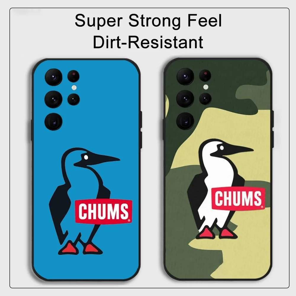 C-Chums Phone Case Samsung S series s20 s21 s22 s23 s24 FE Plus Ultra TPU Soft to Skin-friendly case