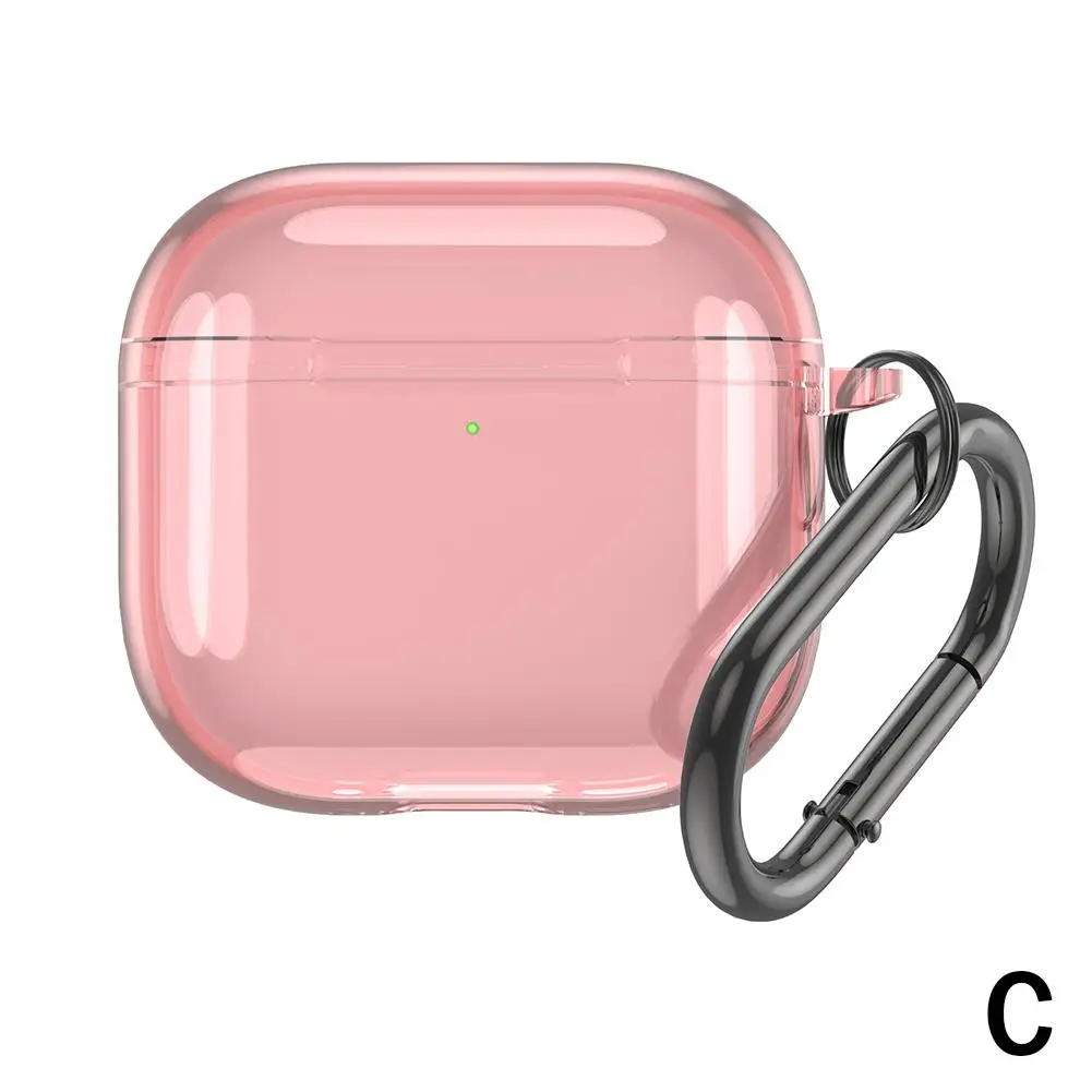 New Color Transparent For Apple Airpods4 Earphone Case Simple Tpu With Lock Fashionable And Creative Full Cover Anti-scratc L7S8