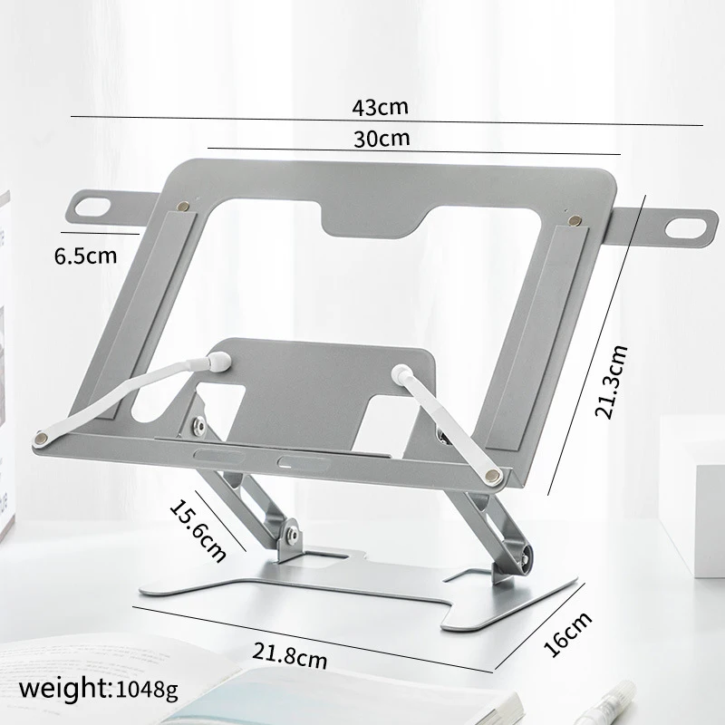 Verstellbarer Leseständer aus Kohlenstoffstahl, multifunktionaler Leseständer, Leseständer für Tablet-Computer und Handy – Detail 5