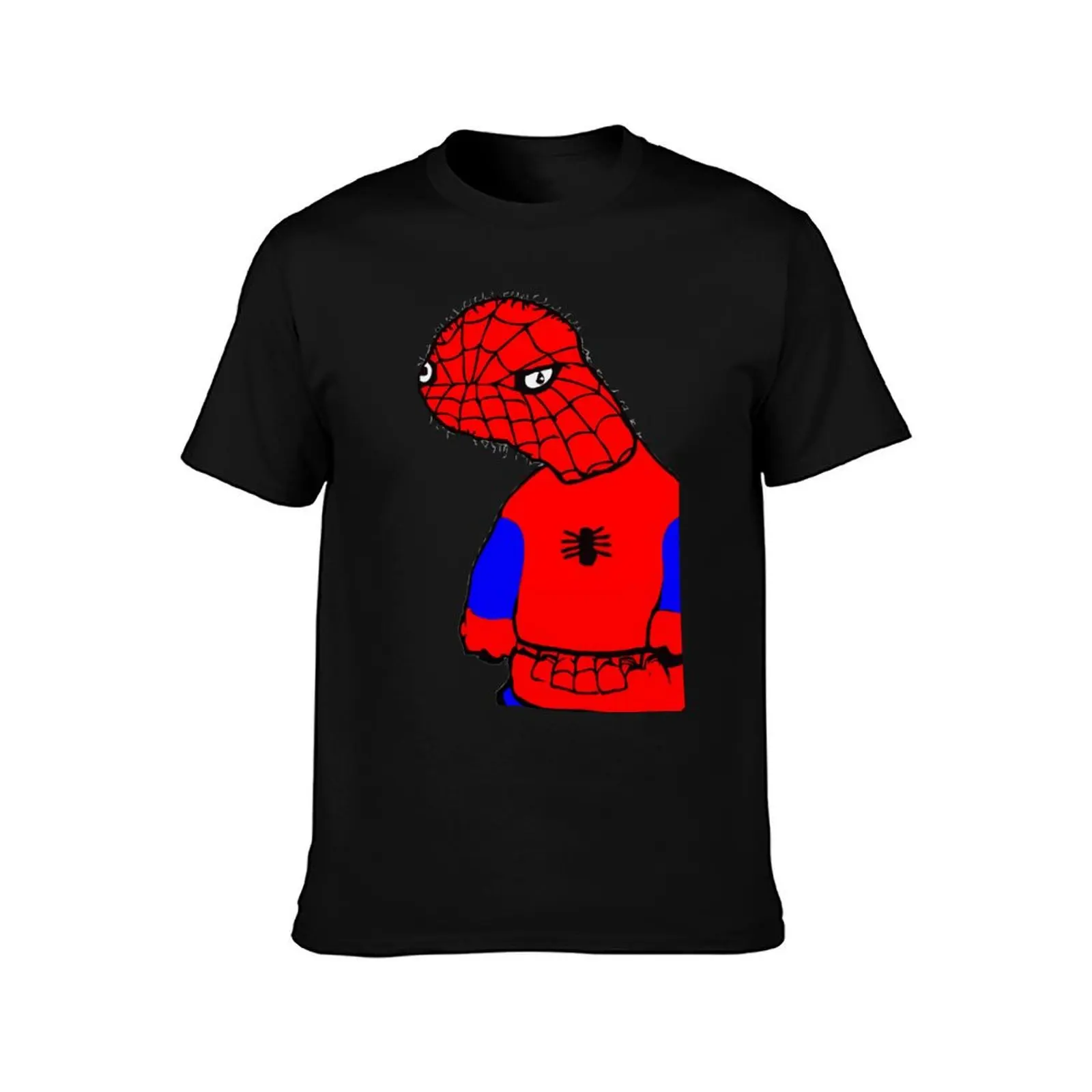 Extended Essential Spooderman Meme T-Shirt Fashion Letter Print T-Shirt