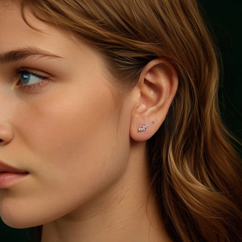 Thumbnail 2 - #1 Trending Moissanite Stud Earrings Right Now