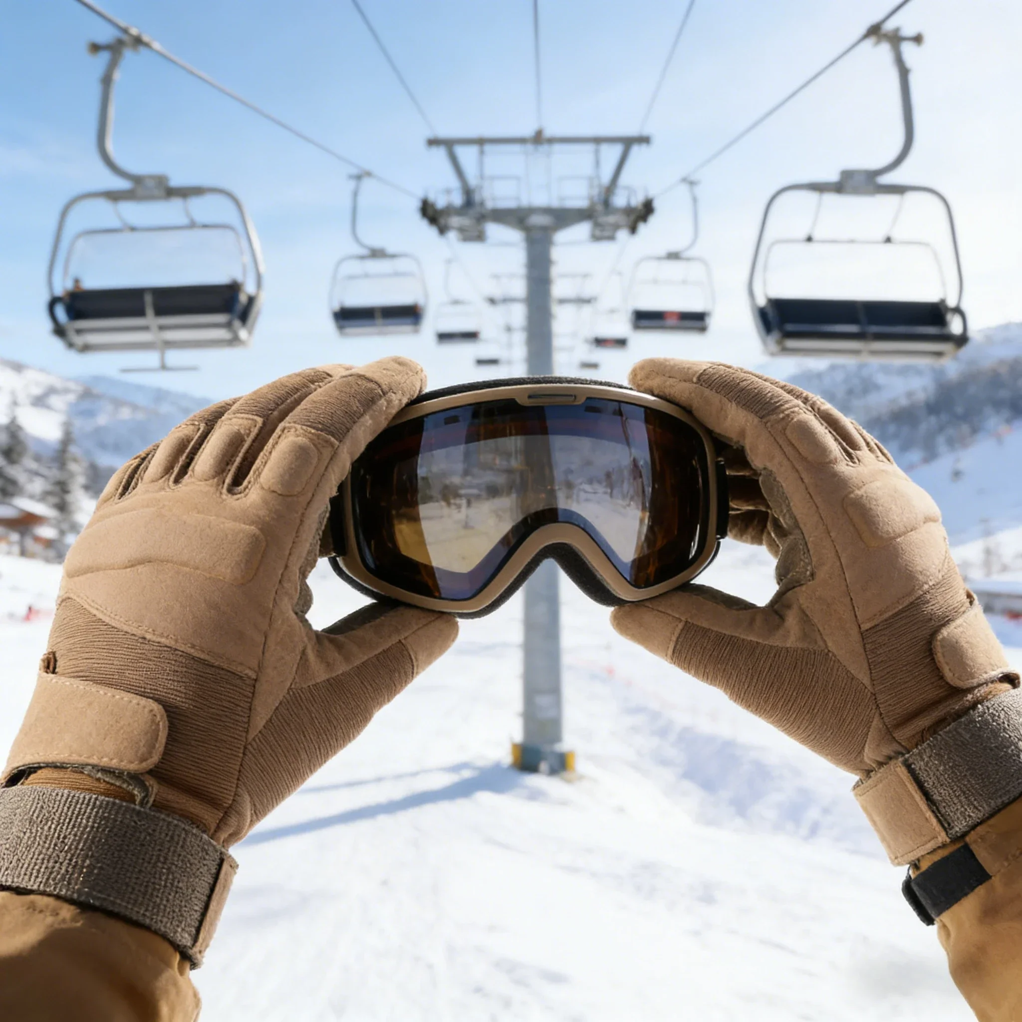 

Men‘s Tactical Gloves, with EVA Padding & Breathable Fabric, Anti-Slip & Shock-Absorbing, for Motorcycle Use, Power & Pro Style