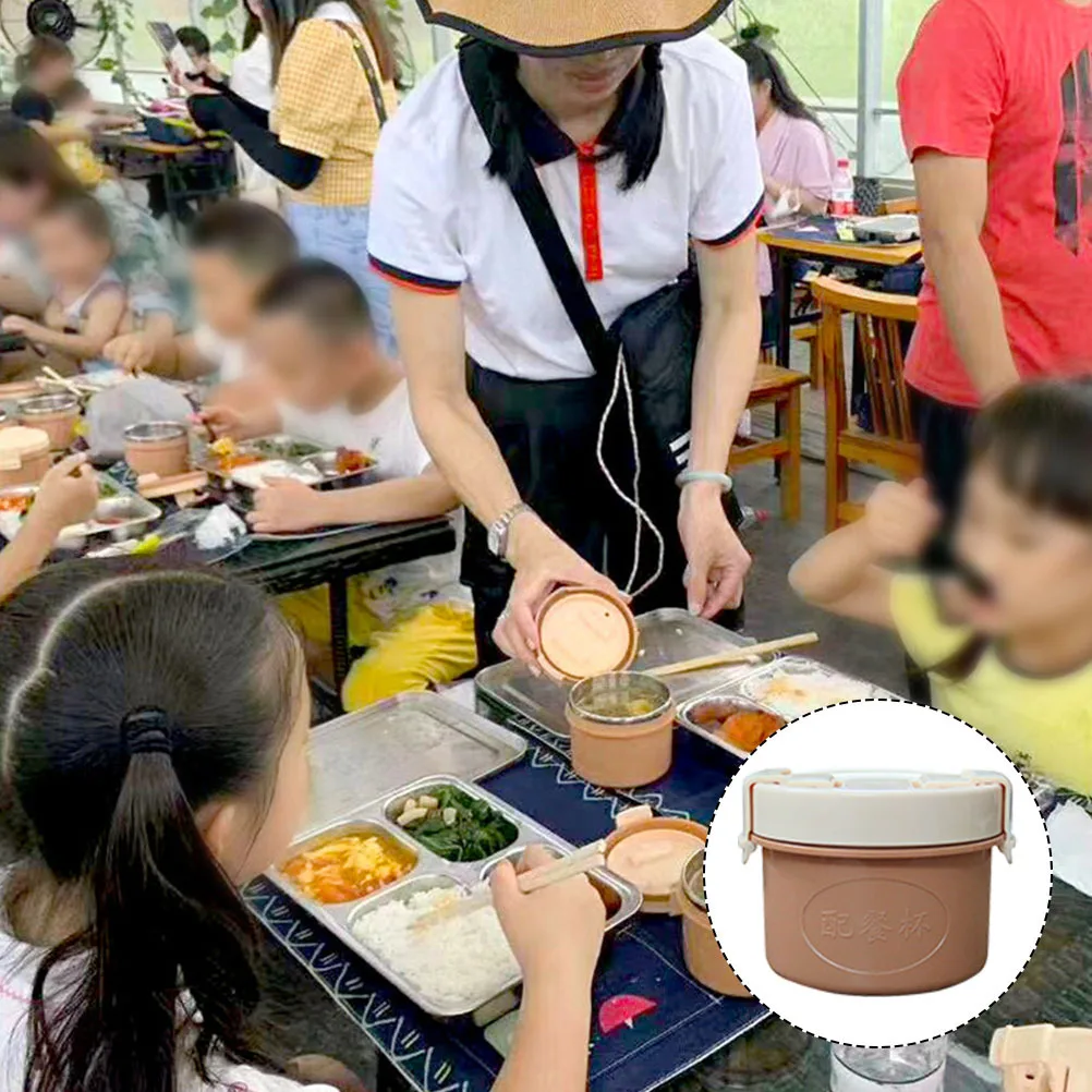 

Vacuum Thermal Soup Cup Stainless Steel Insulated Lunch Container Leak Proof Portable Food Box for Travel Work School