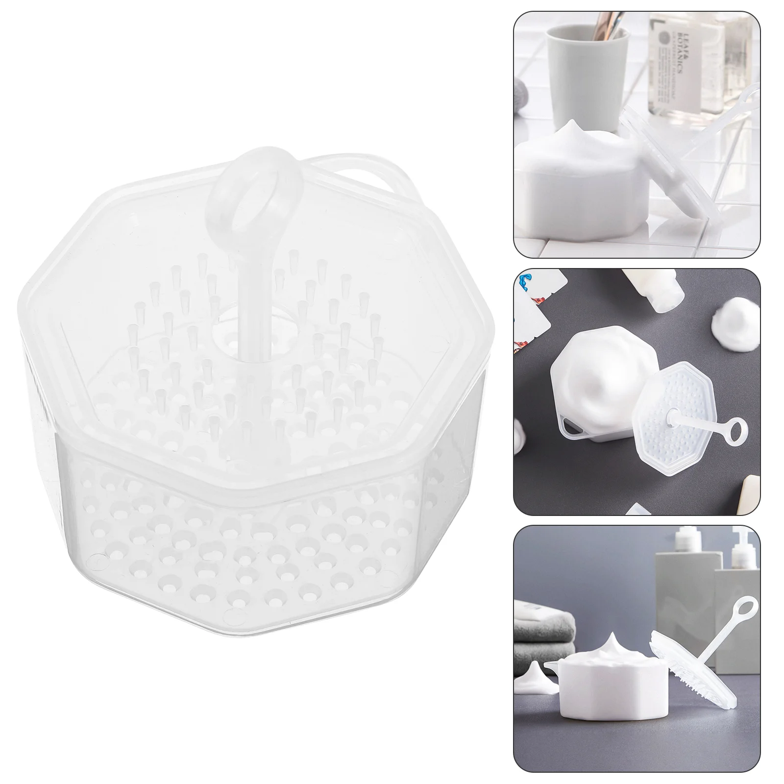 2 Pc Bubbler Face Wash Bubbling Tool Facial Cleaning Cup Foaming Compact Abs Maker Cleansing Milk