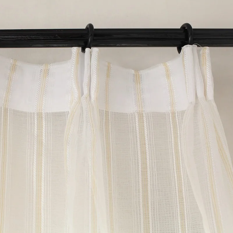 

Modern Tulle Curtains For Living Room Striped white bedroom curtain Window Drapes For Bedroom Kitchen curtains kids room curtain