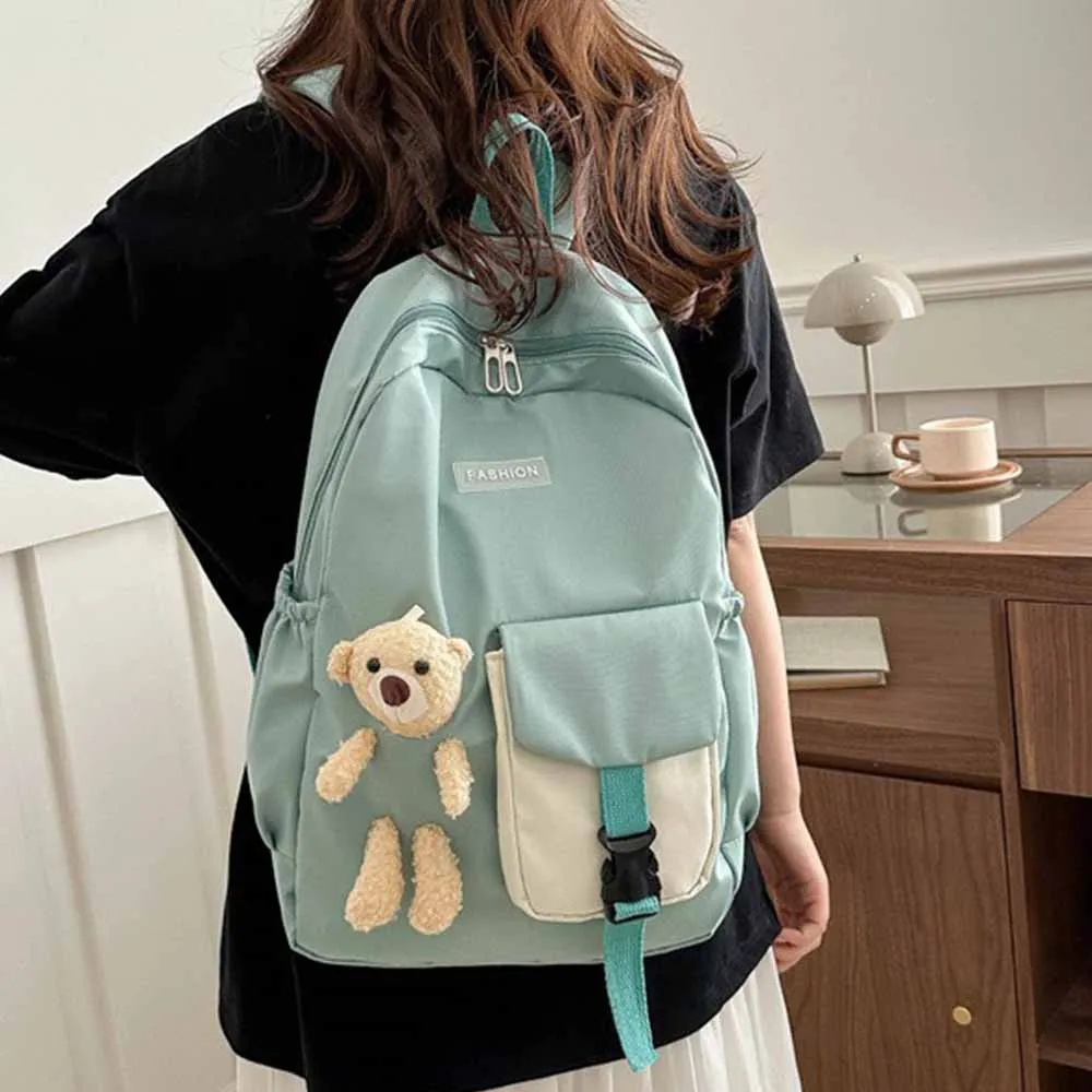 New computer bag with any name, Simple travel bag for college students, Personalized embroidered fashionable backpack，with name