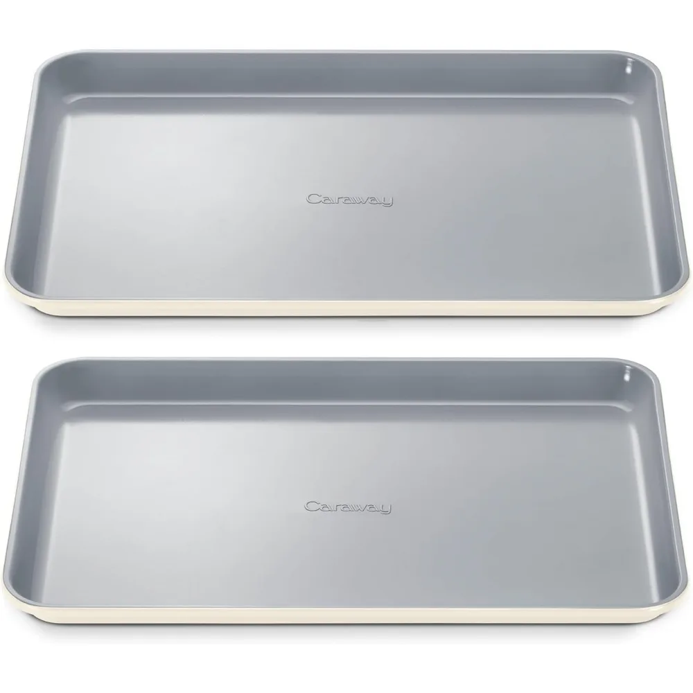 

Антипригарный керамический лист для выпечки среднего размера — естественное гладкое керамическое покрытие — нетоксичный, не содержит PTFE и PFOA