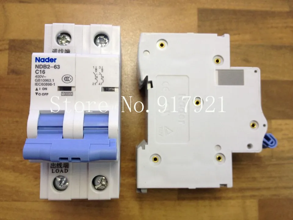 [ZOB] Nader letter NDB2-63 C16 genuine new miniature circuit breaker 2P16A  --5PCS/LOT