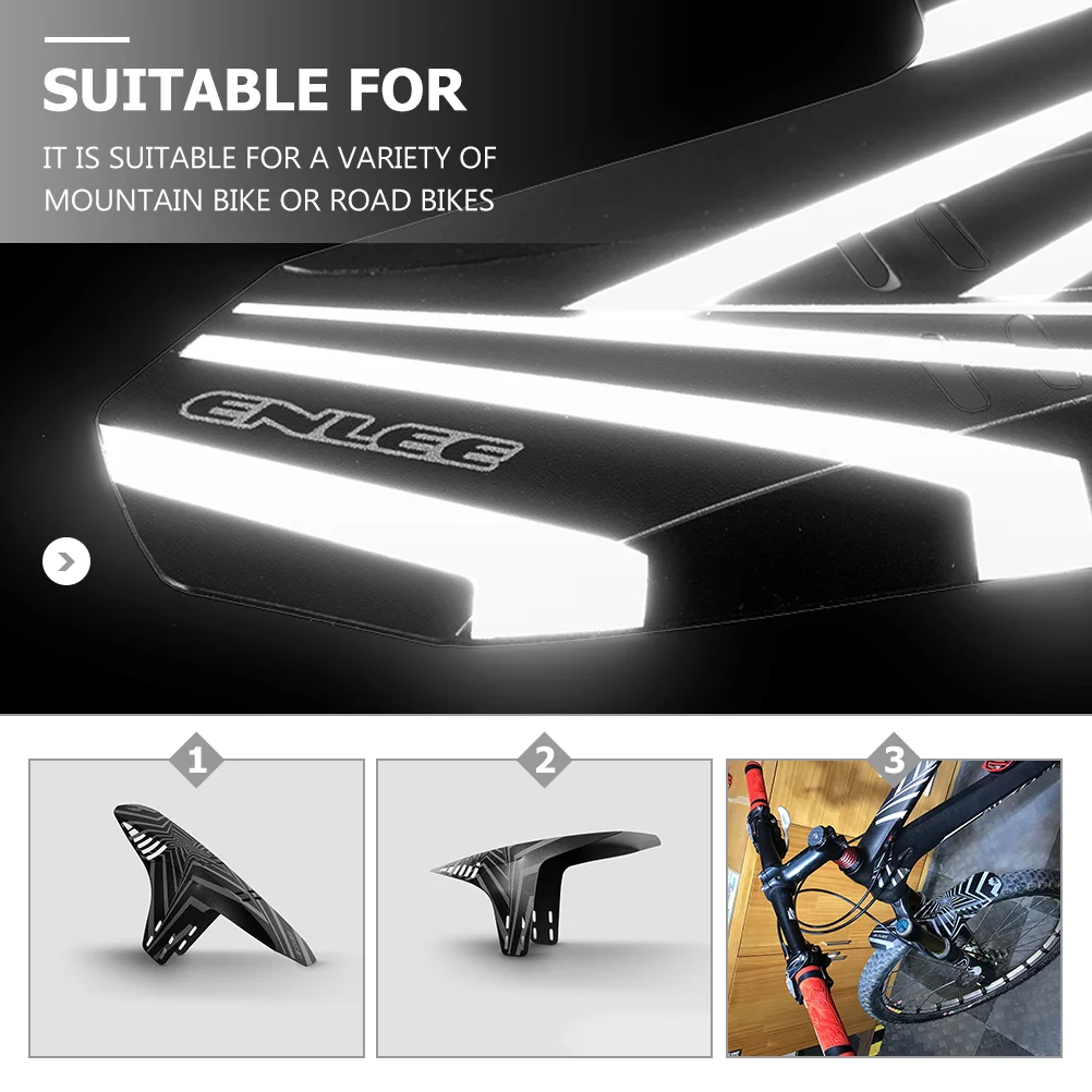 

Reflective Cycling Mudguard Am26/27.5/29 Mountain Bike Plastic Lightweight Easy Install Bike Riding Supply