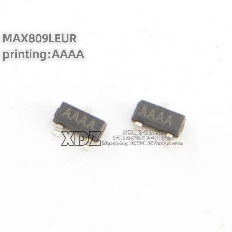 50pcs/lot MAX809LEUR MAX809L Silk screen printing AAAA SOT-23 package Original genuine 4.63V reset circuit chip