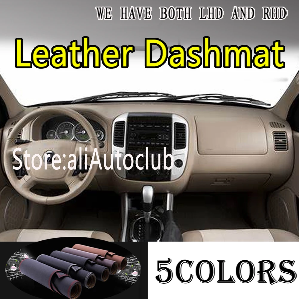 

PU Leather Dashmat Dashboard Cover Pad Dash Mat Car Accessories For Ford Escape Maverick MERCURY Mariner 2000 - 2007 1th GEN