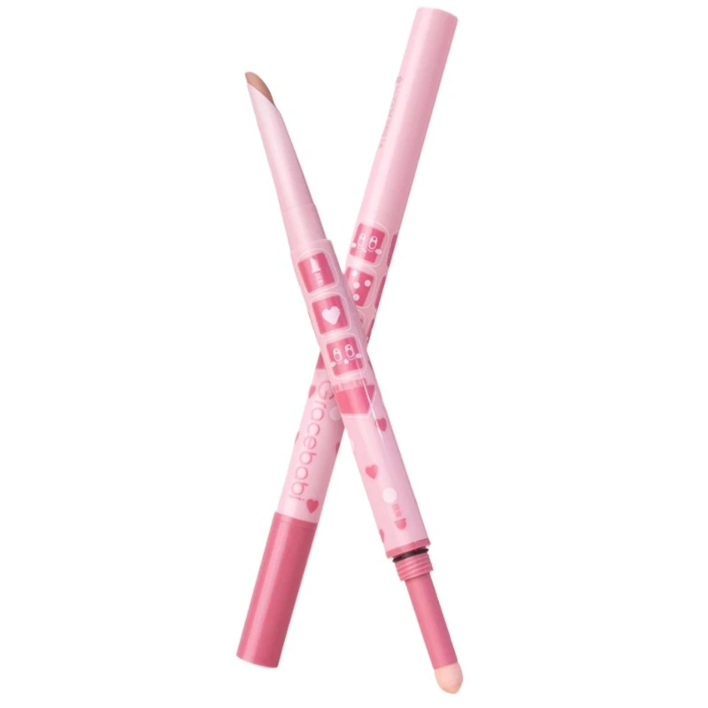 

Gracebabi Double-headed Eyebrow Pen Shadow Brightening Extremely Fine Not Easy To Smudge Multi-purpose Eyeliner