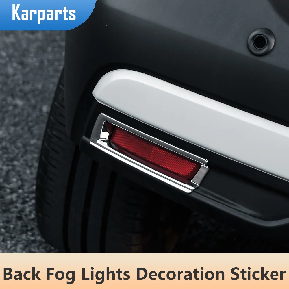 

ABS Chrome Rear Fog Lamps Cover for Nissan Kicks 2017 - 2021 Exterior Modification Back Fog Lights Decoration Trim Sticker